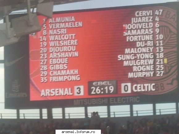 Emirates Cup - Darius - gunner 4 life